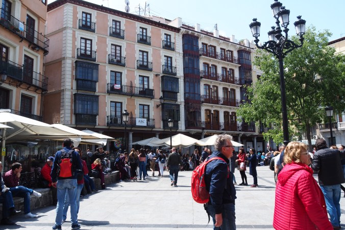 Part of the square in Toledo Spain